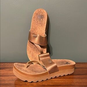 Reef Women's Tan Platform Sandals